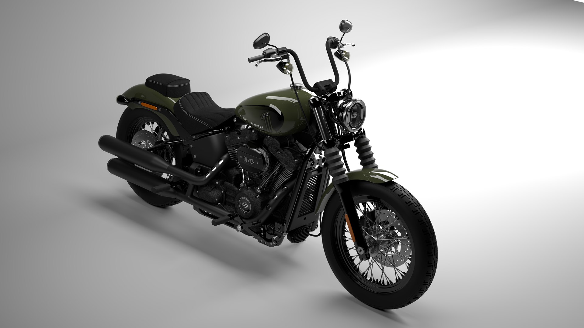 2021 harley davidson street bob deadwood green