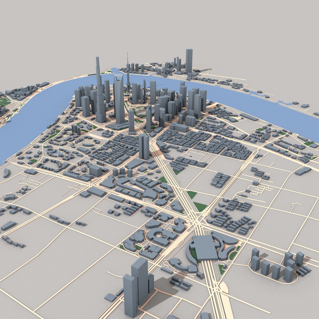 Shanghai City China 3D Model - TurboSquid 2293705