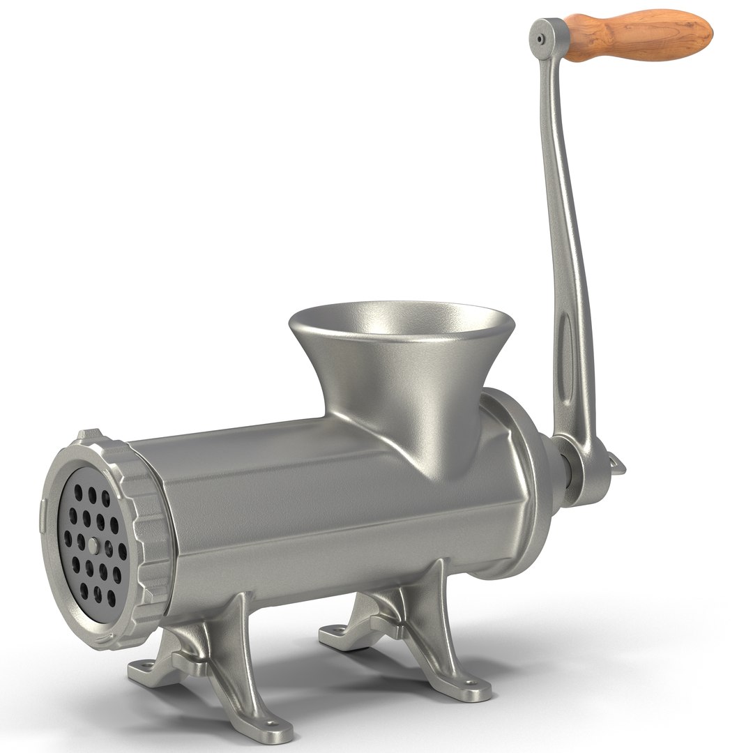 Manual Meat Grinder 3D Model 3D model preview