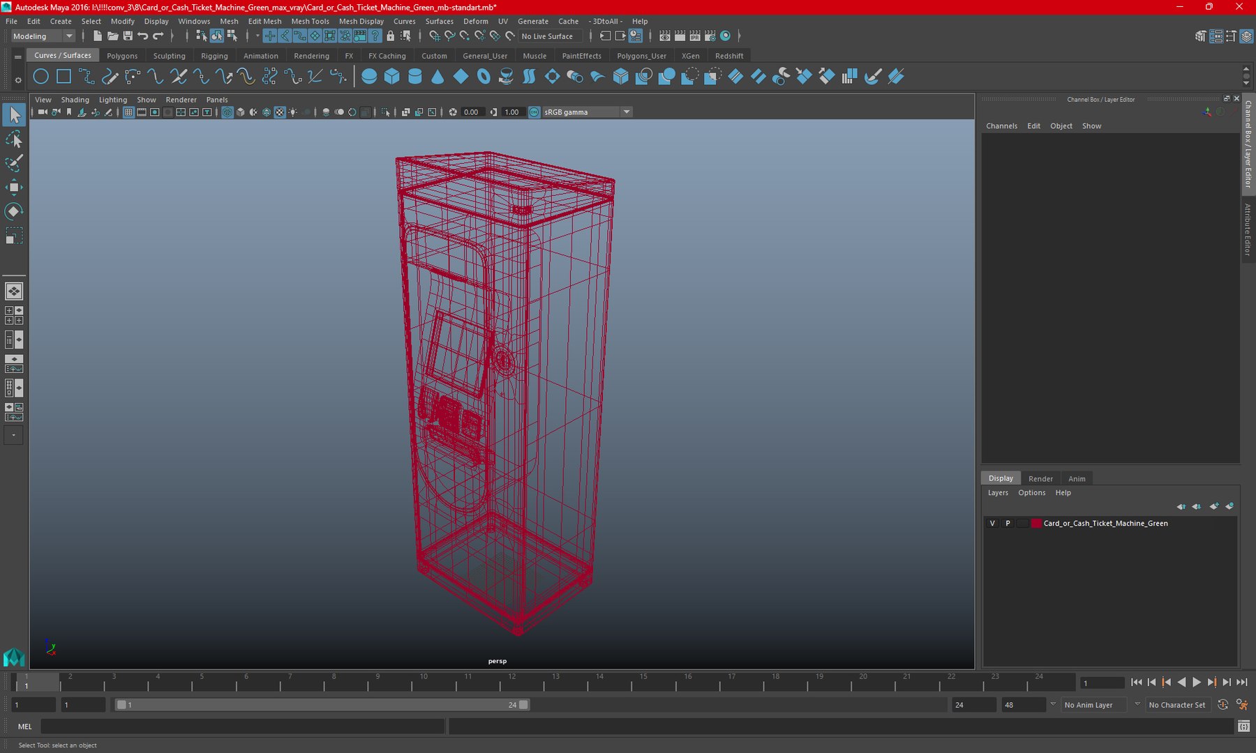 Card Or Cash Ticket Machine Green 3D Model - TurboSquid 2241828