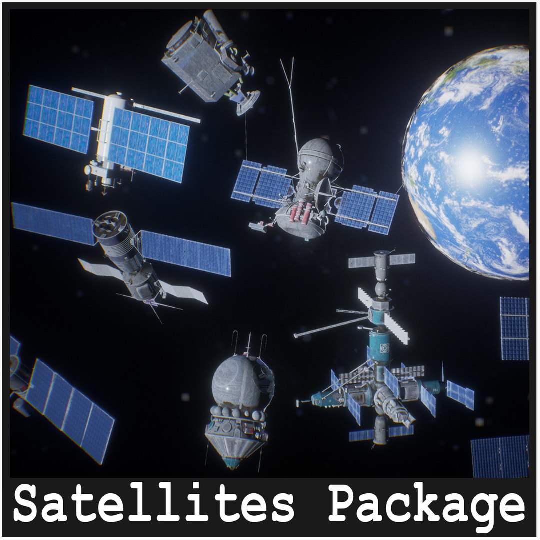 Satellites Package 10 Assets 3D Model - TurboSquid 1983666