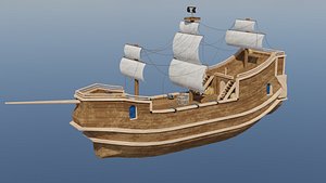 Wooden Boat Ready For Sail