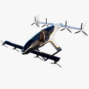 flying taxi airbus vahana 3D model