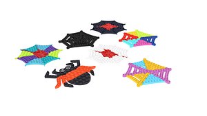Spider Web Pop It Fidget Toys Set