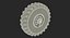 Military Truck Wheel 3D Model