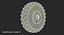 Military Truck Wheel 3D Model