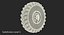 Military Truck Wheel 3D Model