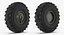 Military Truck Wheel 3D Model