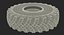 Military Truck Wheel 3D Model