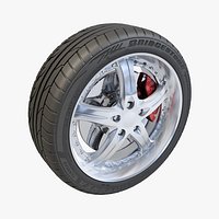 Bridgestone Potenza 5 Spoke Wheel