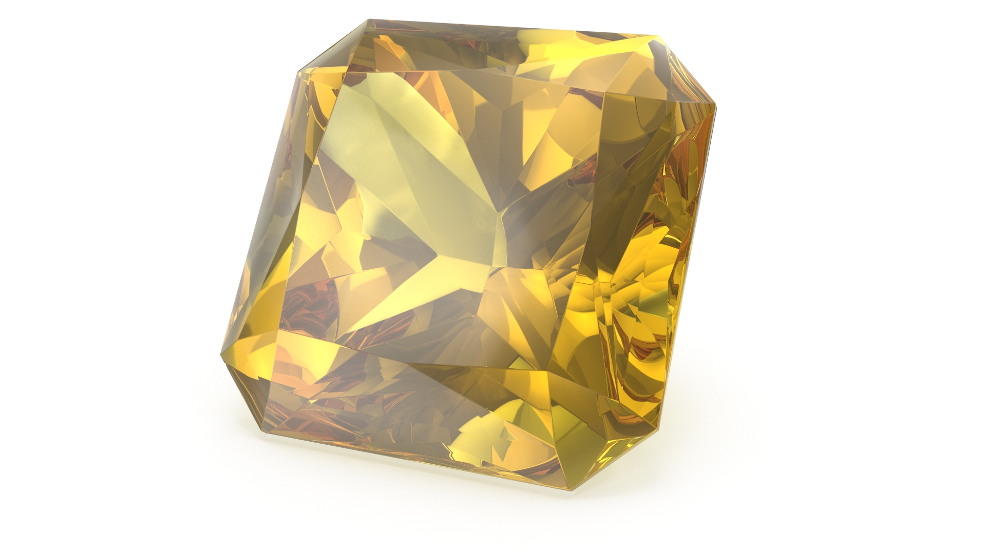 Radiant cut discount yellow sapphire