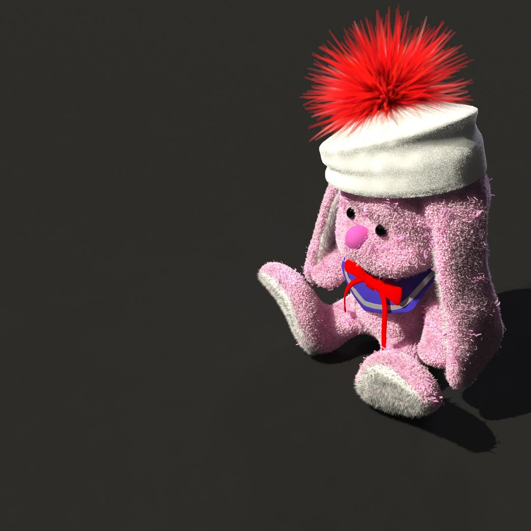 3D Fluffy Toy Rabbit - TurboSquid 1321550