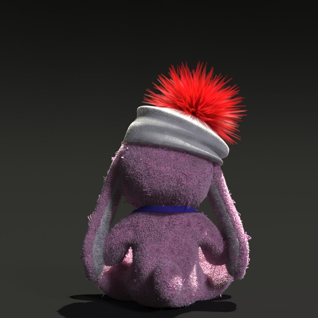 3D Fluffy Toy Rabbit - TurboSquid 1321550