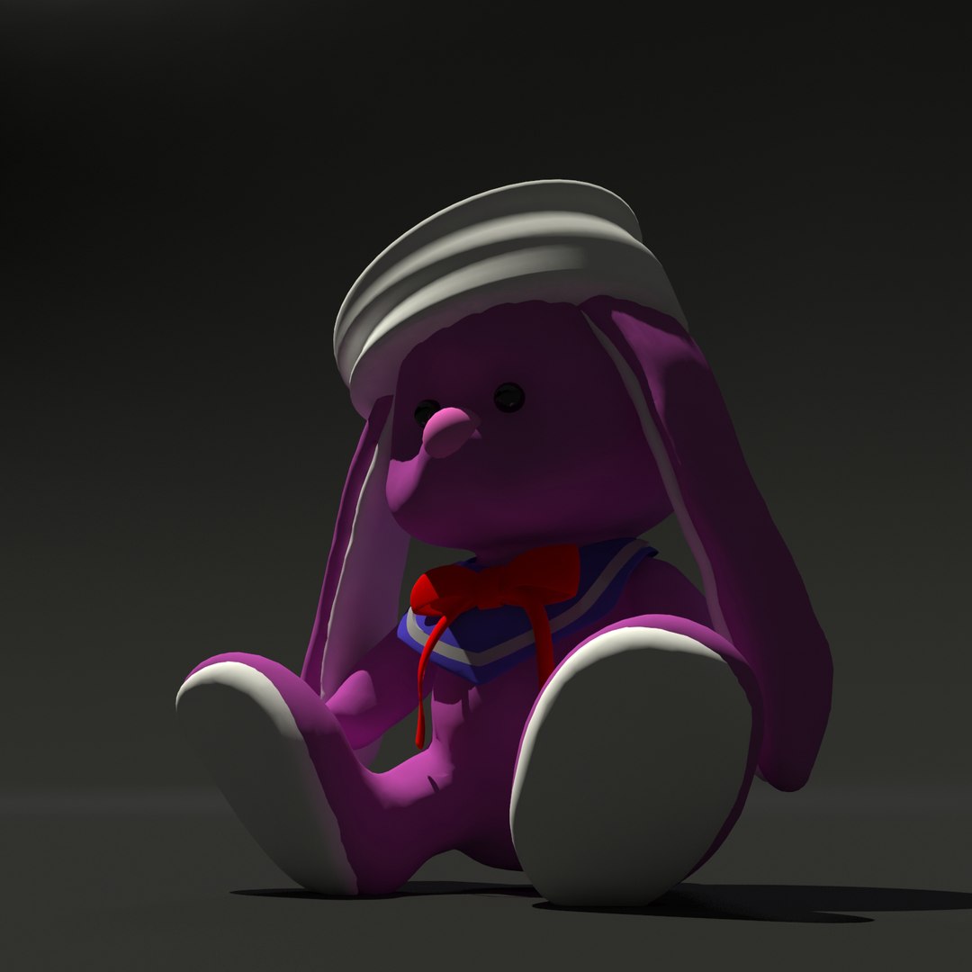 3D Fluffy Toy Rabbit - TurboSquid 1321550