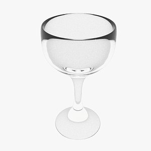 3D Cup Glass Beauty model
