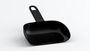 Black plastic dustpan