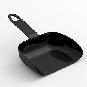 Black plastic dustpan model