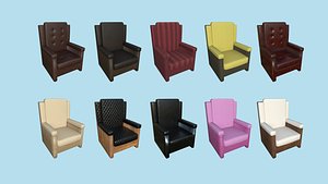 10 Armchair Collection - Furniture Interior Design model