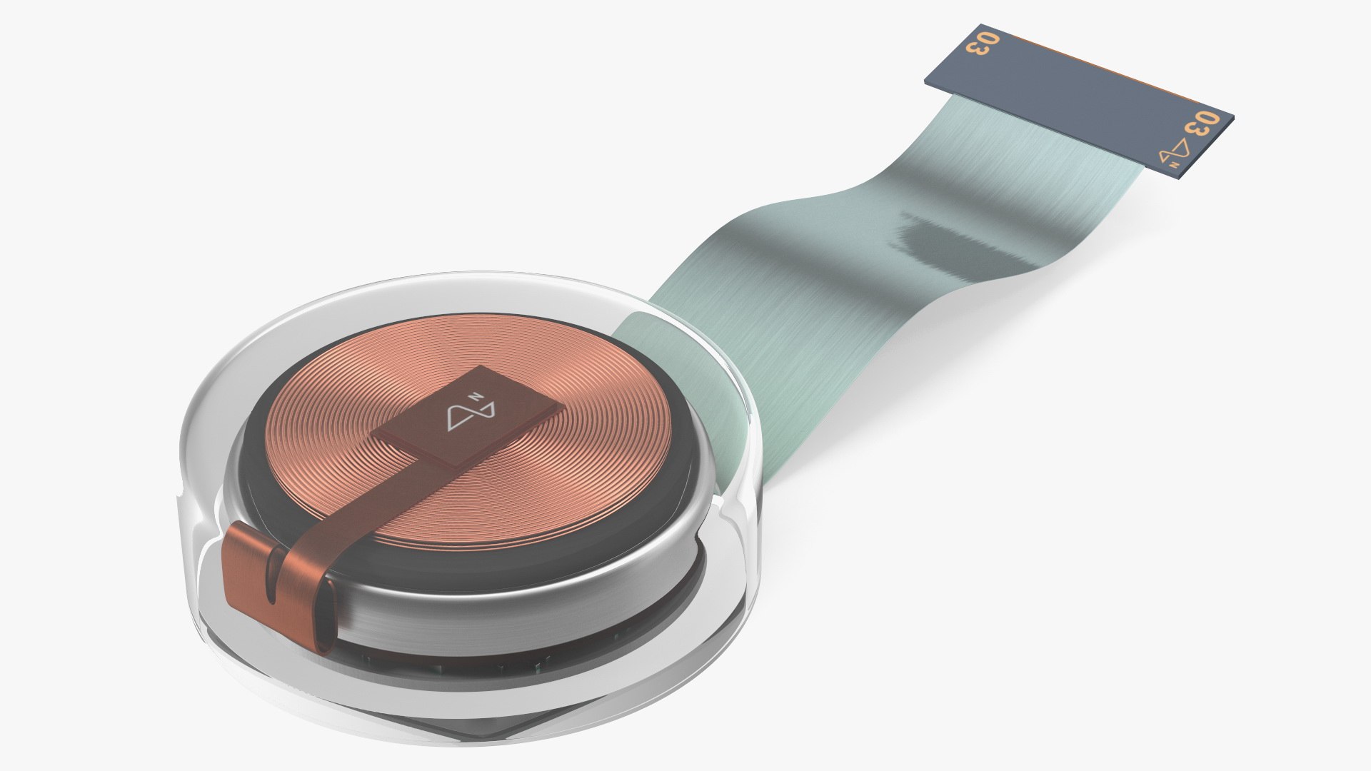 Neuralink Chip 3D model preview