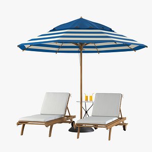 Sun Lounger Beach Set