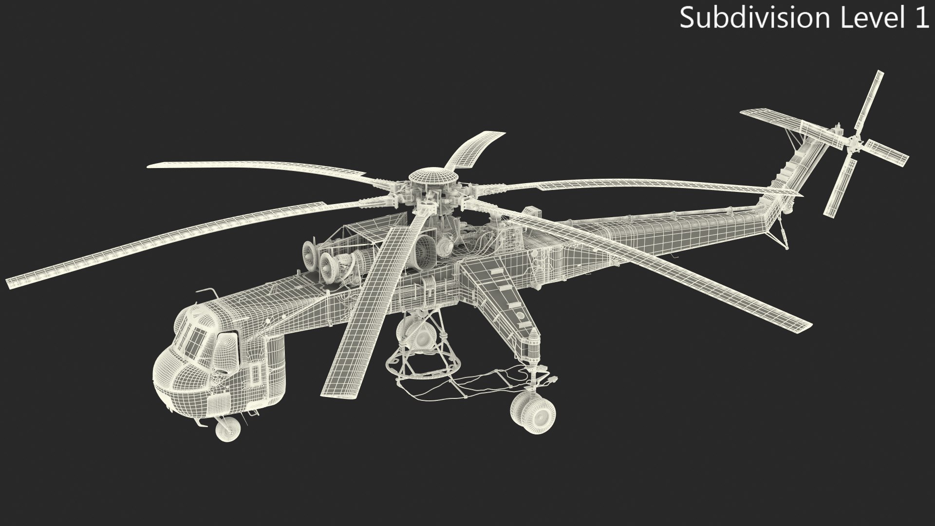 cargo helicopter sikorsky s-64 3D model https://p.turbosquid.com/ts-thumb/a6/MORFuq/APG4GxP6/cargohelicoptersikorskys64skycranegreenrigged3dmodel019/jpg/1576824196/1920x1080/fit_q87/31e2a5cc378dece95b32a0bbacf64b3bc5e0629f/cargohelicoptersikorskys64skycranegreenrigged3dmodel019.jpg