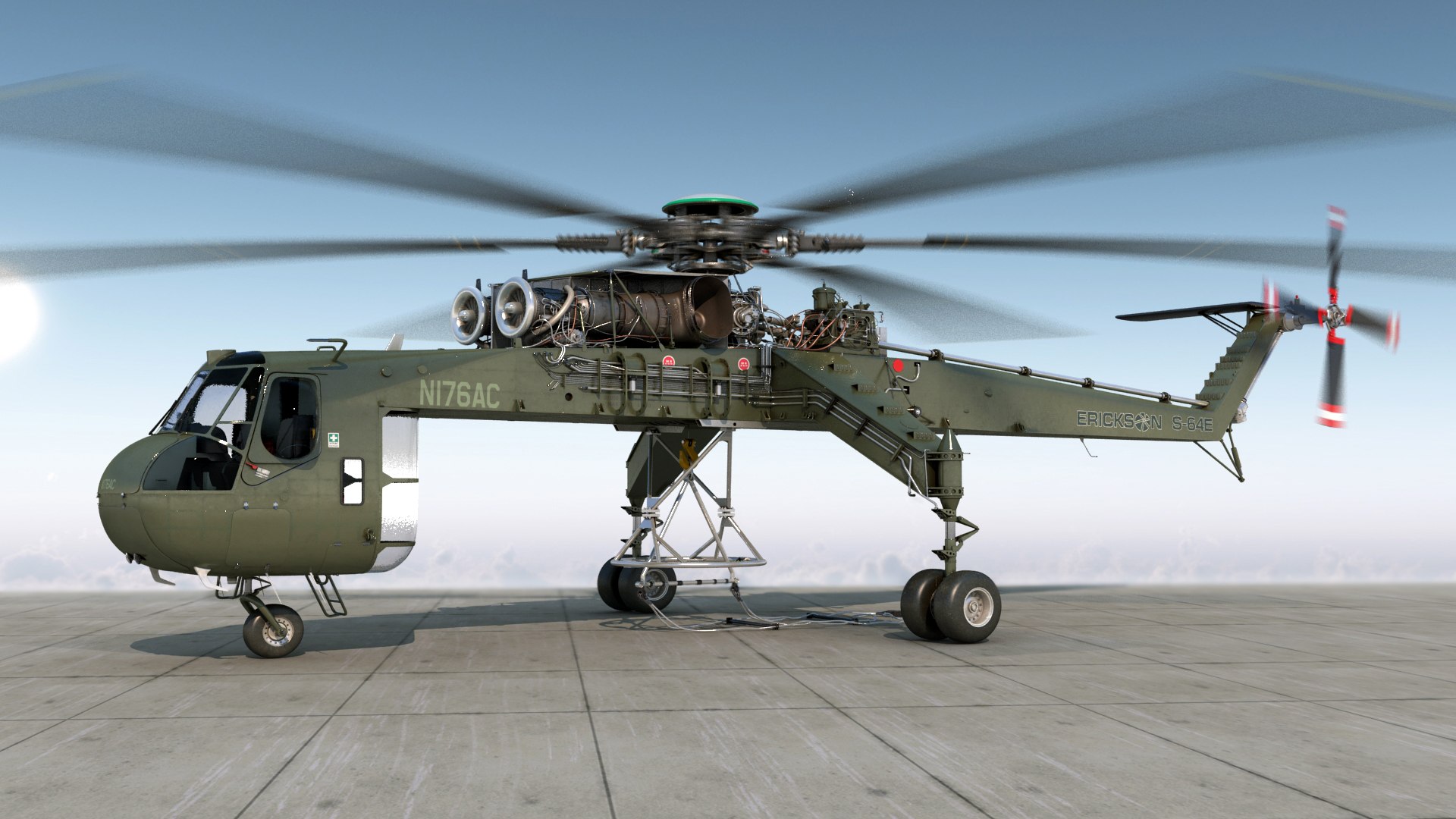cargo helicopter sikorsky s-64 3D model https://p.turbosquid.com/ts-thumb/a6/MORFuq/jTO5qxDD/cargohelicoptersikorskys64skycranegreenrigged3dmodel002/jpg/1576824114/1920x1080/fit_q87/d47abc5f562b167789533b993931259c9c82dc22/cargohelicoptersikorskys64skycranegreenrigged3dmodel002.jpg