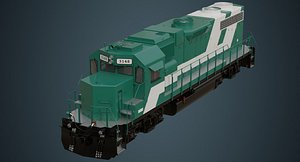 3D locomotive train