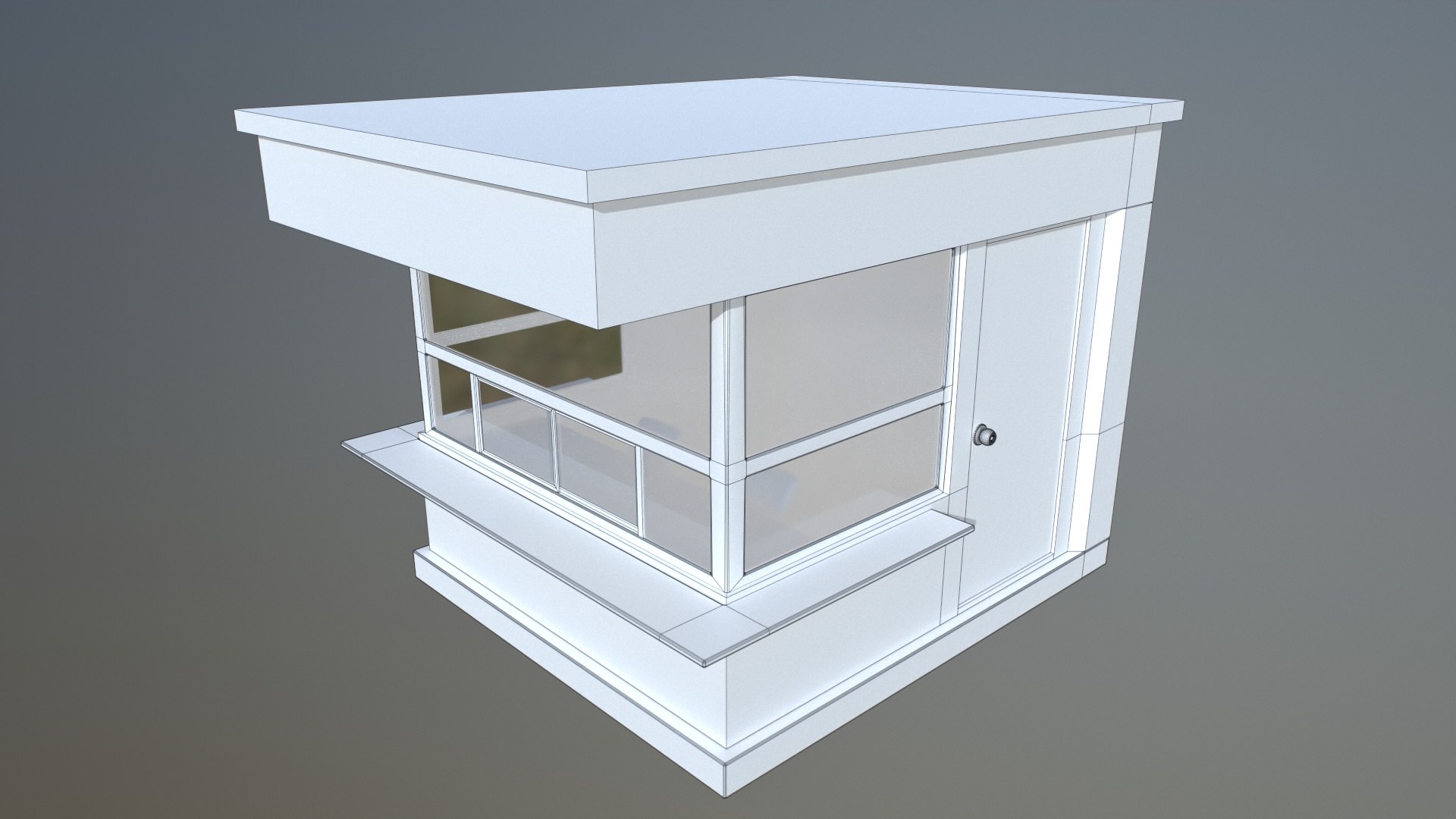 3D Security Guard Room Booth Model - TurboSquid 2144914