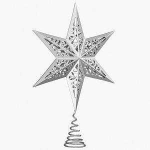 Star Topper v4 Silver 3D