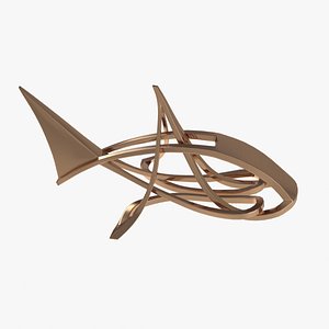 fish golden gold 3d max