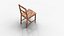 Classic Wooden Chair 3D Model - Handcrafted Furniture - Game Ready Low Poly Asset with PBR Textures 3D model