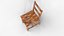 Classic Wooden Chair 3D Model - Handcrafted Furniture - Game Ready Low Poly Asset with PBR Textures 3D model