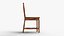 Classic Wooden Chair 3D Model - Handcrafted Furniture - Game Ready Low Poly Asset with PBR Textures 3D model