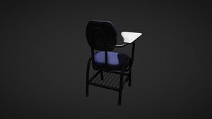 school chair 3d obj