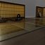 3d japanese tea house interior