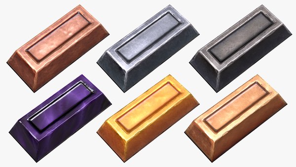 3D model Stylized Ingots Pack - TurboSquid 1742703