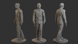 Male Spy Agent MSA1 004 3D