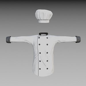 Chef jacket - low poly