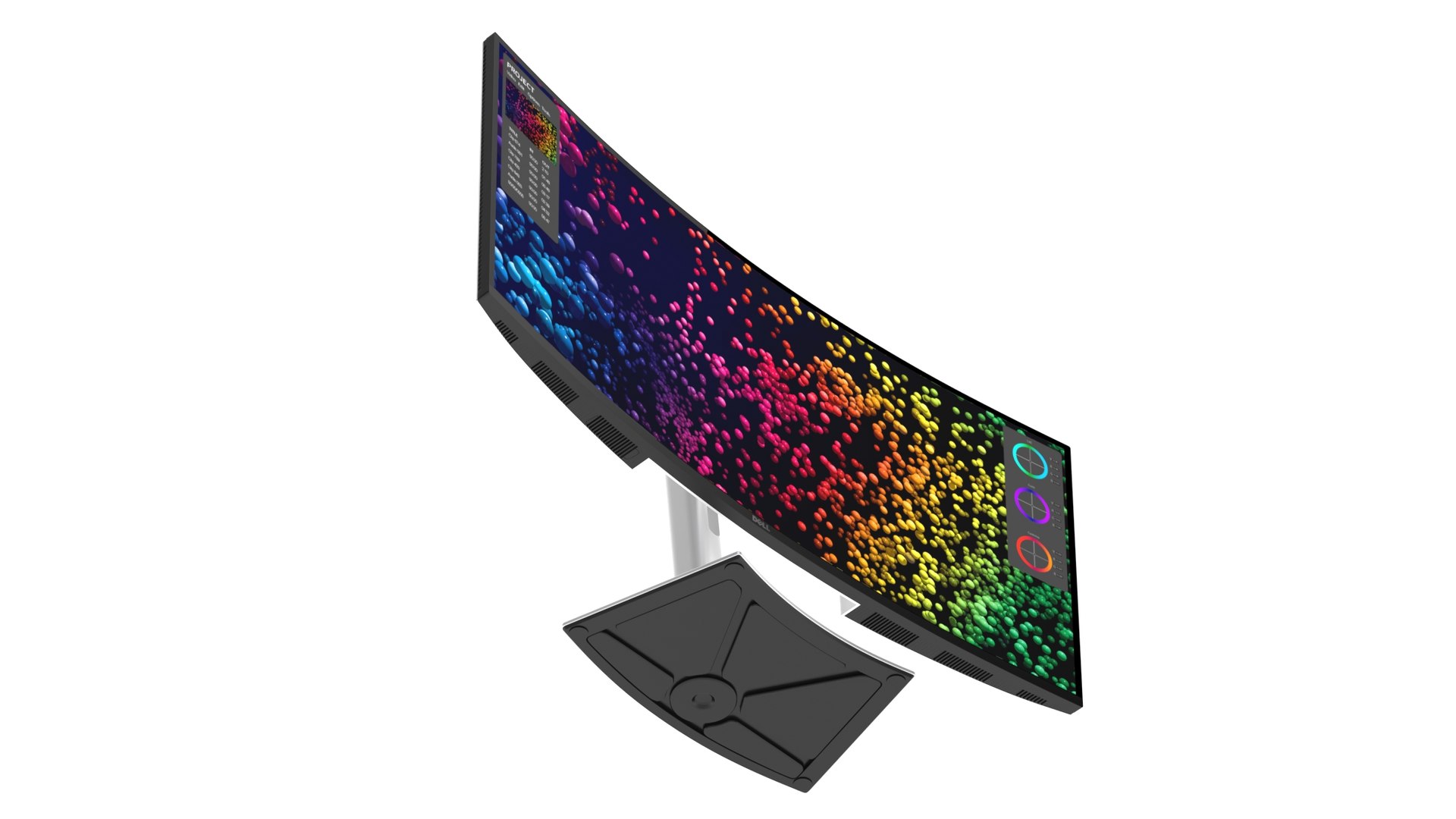 3D Dell UltraSharp 40 Curved Thunderbolt Hub Monitor U4025QW Model ...