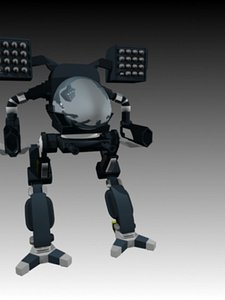 mechwarrior mech 3d max