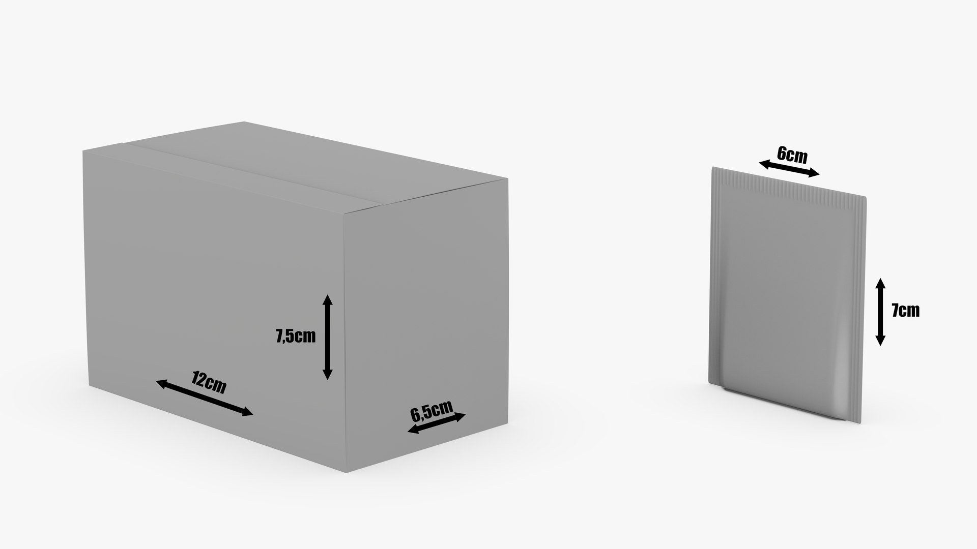 Cardboard Box And Tea Packaging 3D Model - TurboSquid 2258397