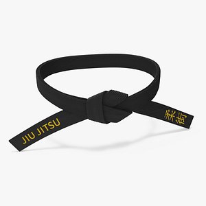 Jiu Jitsu Black Waist Obi Belt