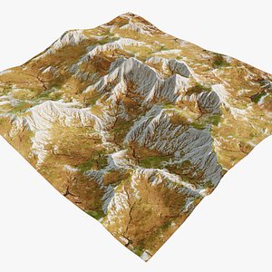 Green Snow Mountain model