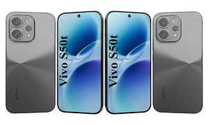 Vivo S50t Space Black 3D