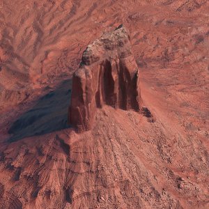 3D arizona mountain na model