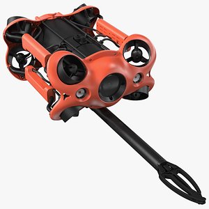 Professional Underwater Drone with Robotic Arm 3D
