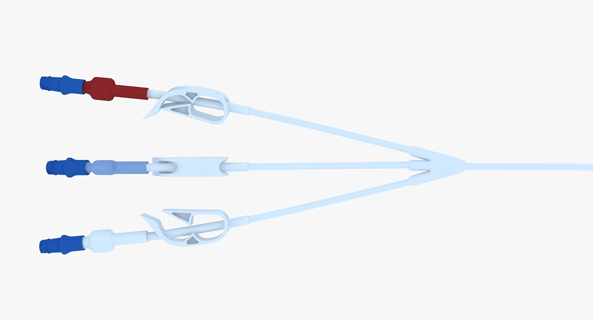 3D hickman catheter model TurboSquid 1299068