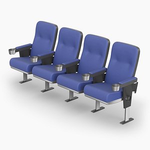 Theatre Seats Row 3D model