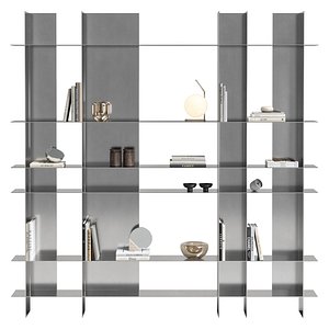 3D metal shelving