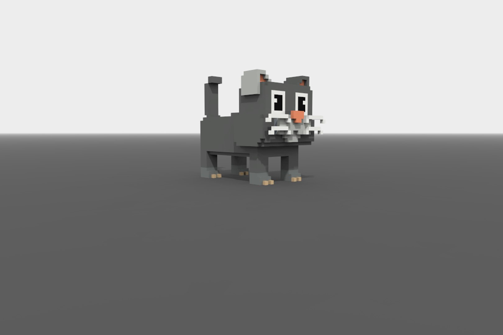 3D cat voxel model - TurboSquid 1239147